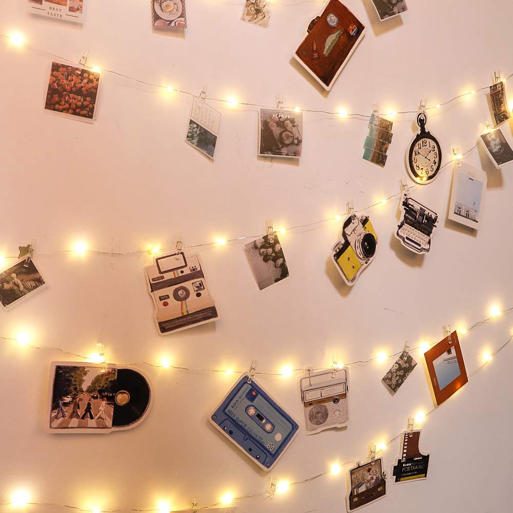 Hot Sale /2 /5 /10M Fairy Copper Wire String Lights Dengan Klip/Klip Foto Lampu String LED/Garland Pesta Pernikahan Liburan Fairy Light Natal Dekorasi Kamar