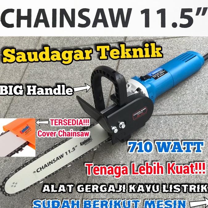 [DISKON TERMURAH] Chainsaw Chain Saw Mini Gerinda Set Mesin Gergaji Potong Kayu Set
