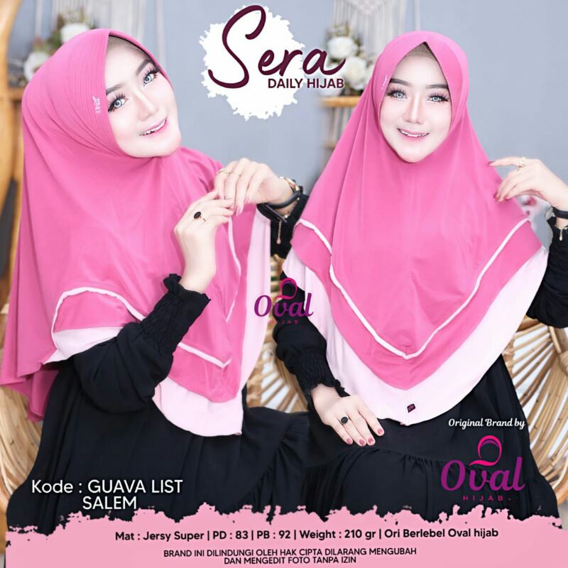 Hijab Instant Terbaru Sera Daily Original Oval / Model Hijab Terbaru 2021 / Jilbab Kerudung Terbaru