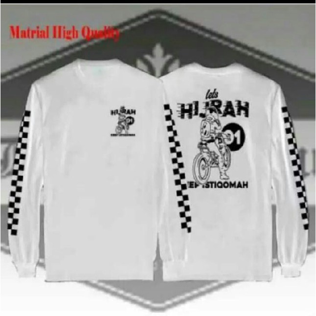 BAJU KAOS MUSLIM LENGAN PANJANG 30 - BAJU ISLAM - BAJU PALESTINE - BAJU TAUHID - BAJU HIJRAH