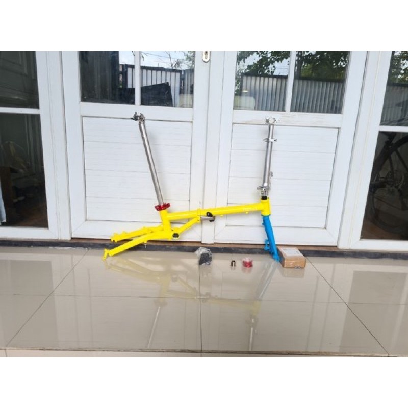 frame set sepeda lipat minus opposite 16 plus 349