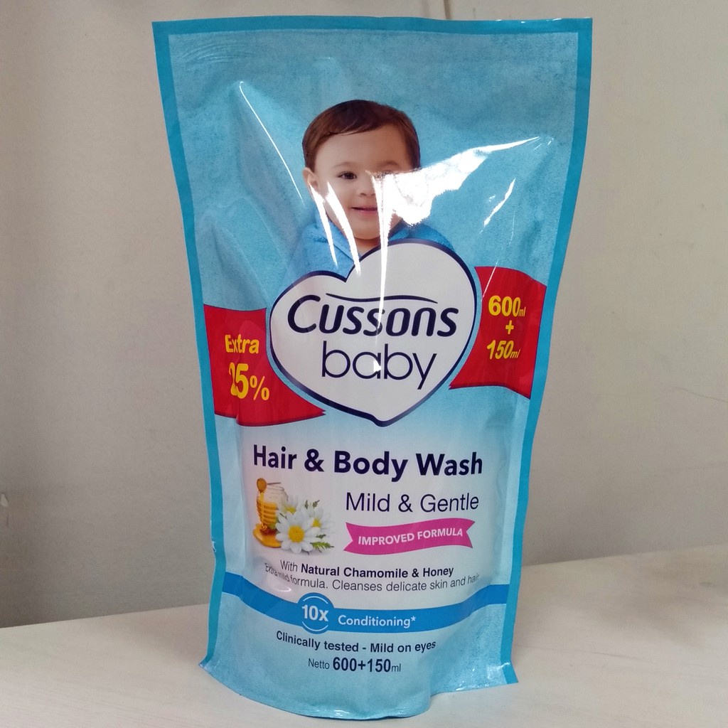 CUSSONS BABY  WASH MILD &amp; GENTLE 600ML+150ML