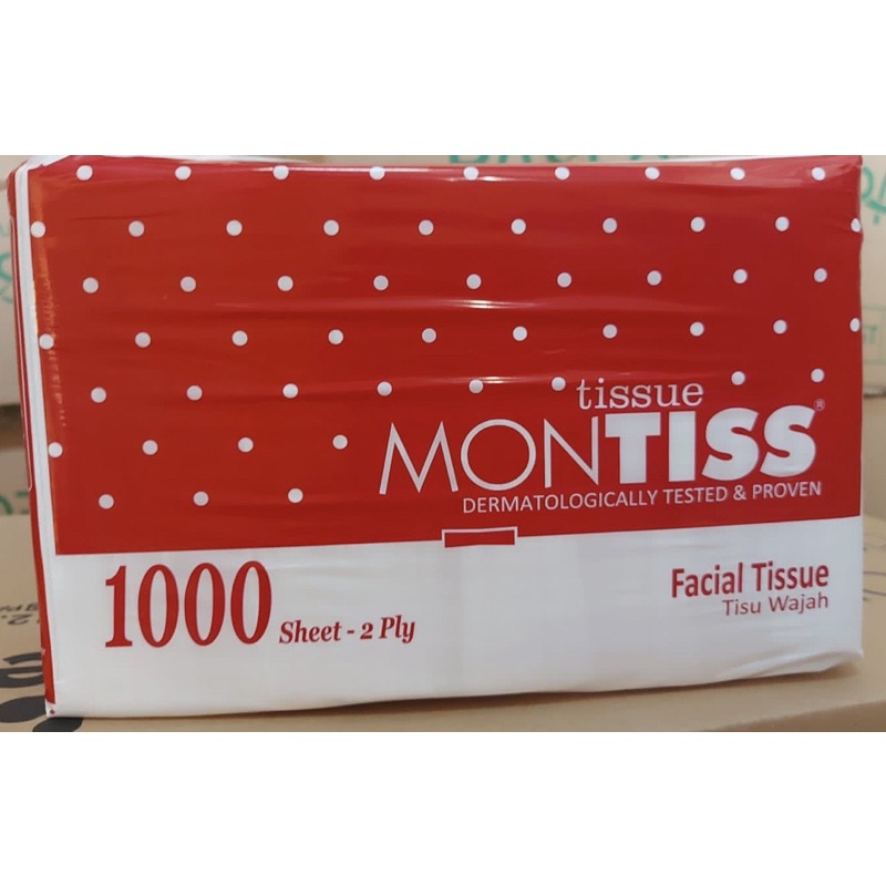 tisu tissue montiss kiloan / 1000 sheets 2ply