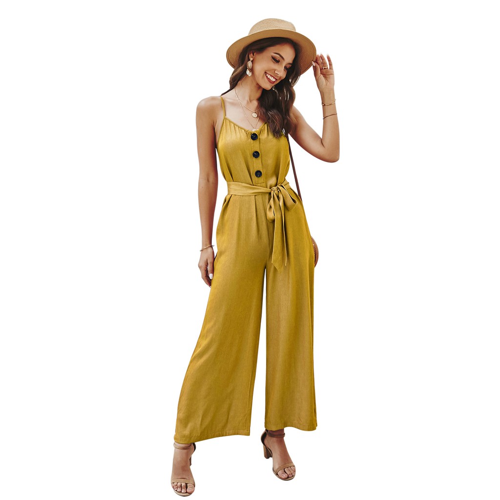 yellow green jumpsuit