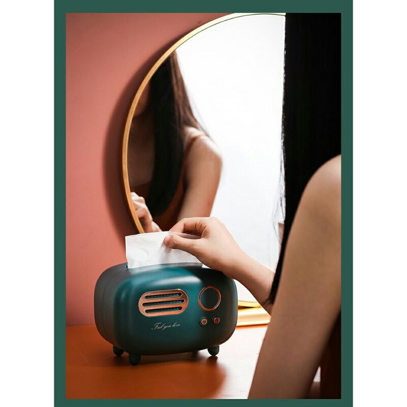 TopSung Kotak Tisu Model Retro Radio Tissue Box - EJ10Y