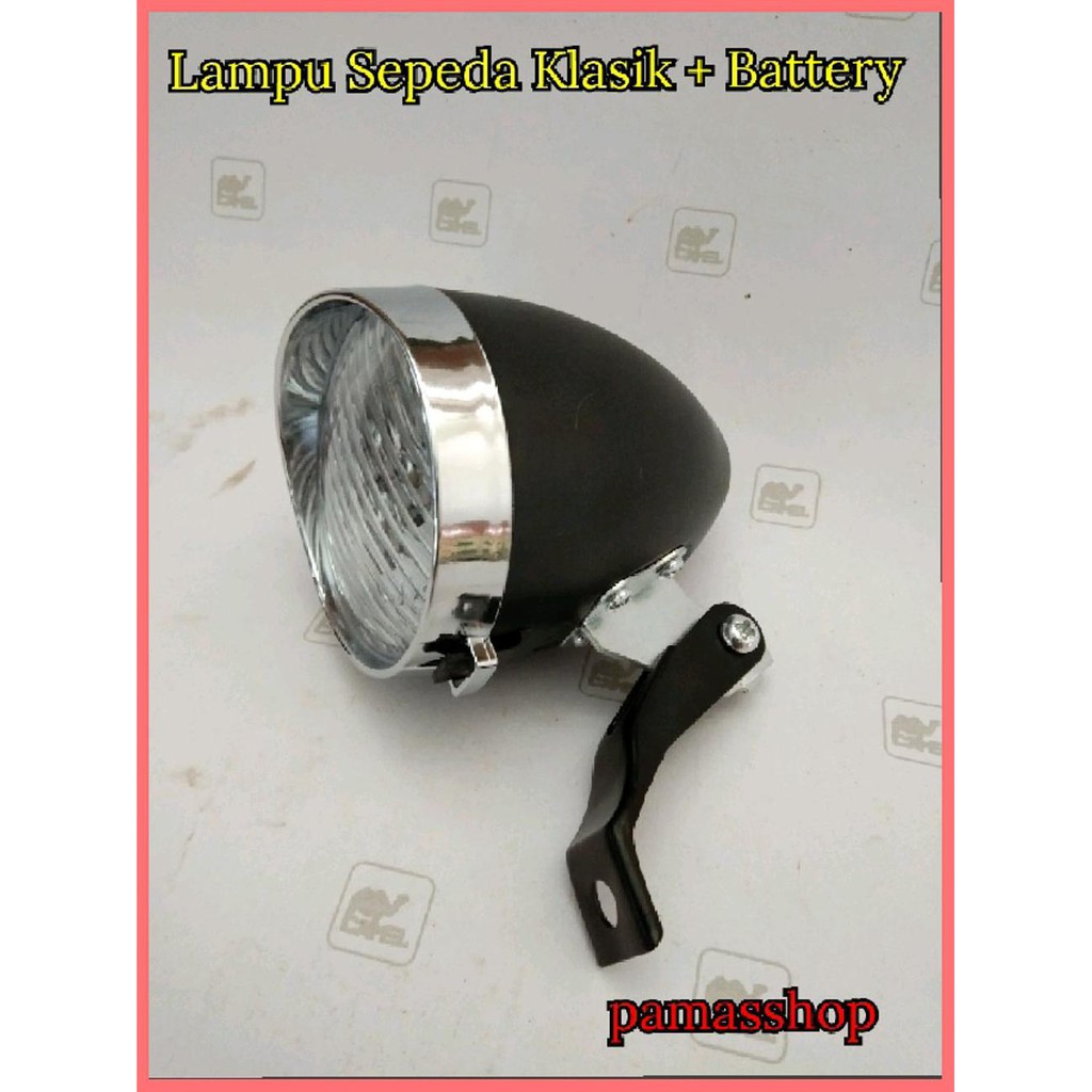 Lampu Sepeda Depan Klasik LED