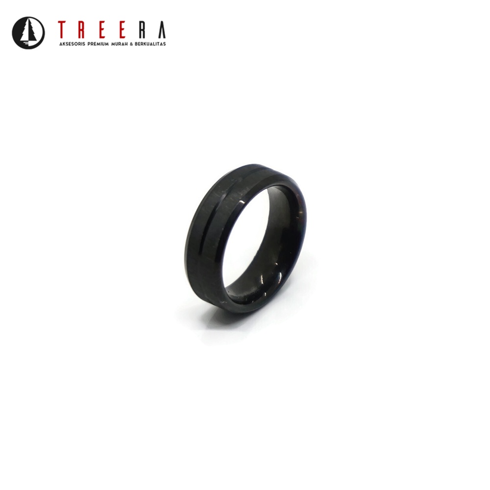 Treera - Cincin Titanium Pria Keren Anti Karatan Dan Luntur Premium