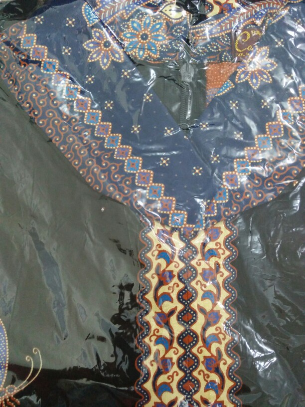 Tunik Cibulan Anggrek Putih Busana Batik Wanita Casual Formal Kantoran Kondangan Seragaman Katun