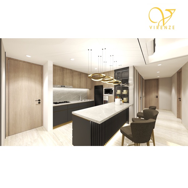 Lemari dapur Kitchenset Kitchen set HPL Custom Kithenset Design Interior Virenze Jateng Semarang Sal