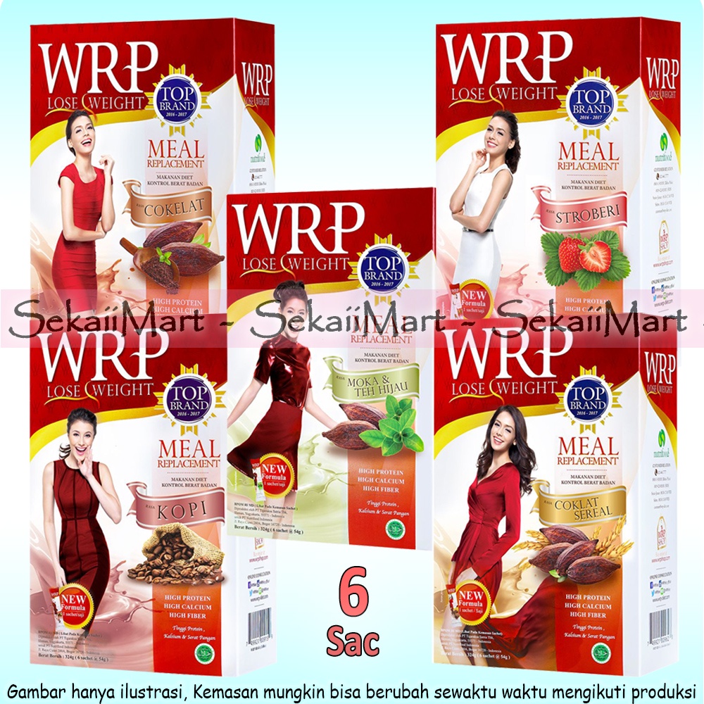 

WRP Lose Weight Meal Replacement 6 Sac x 54g - Susu untuk Diet