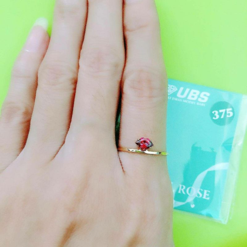 Cincin rachel rose bibir batu ungu kadar 375