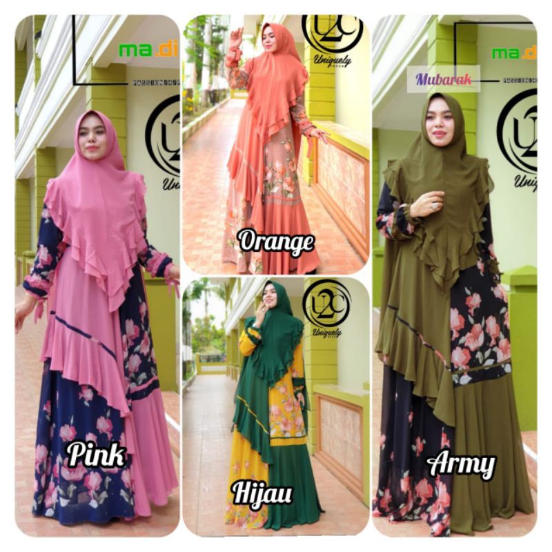 READY BUSANA/GAMIS SYARI AMIRA Ied Series By Madina