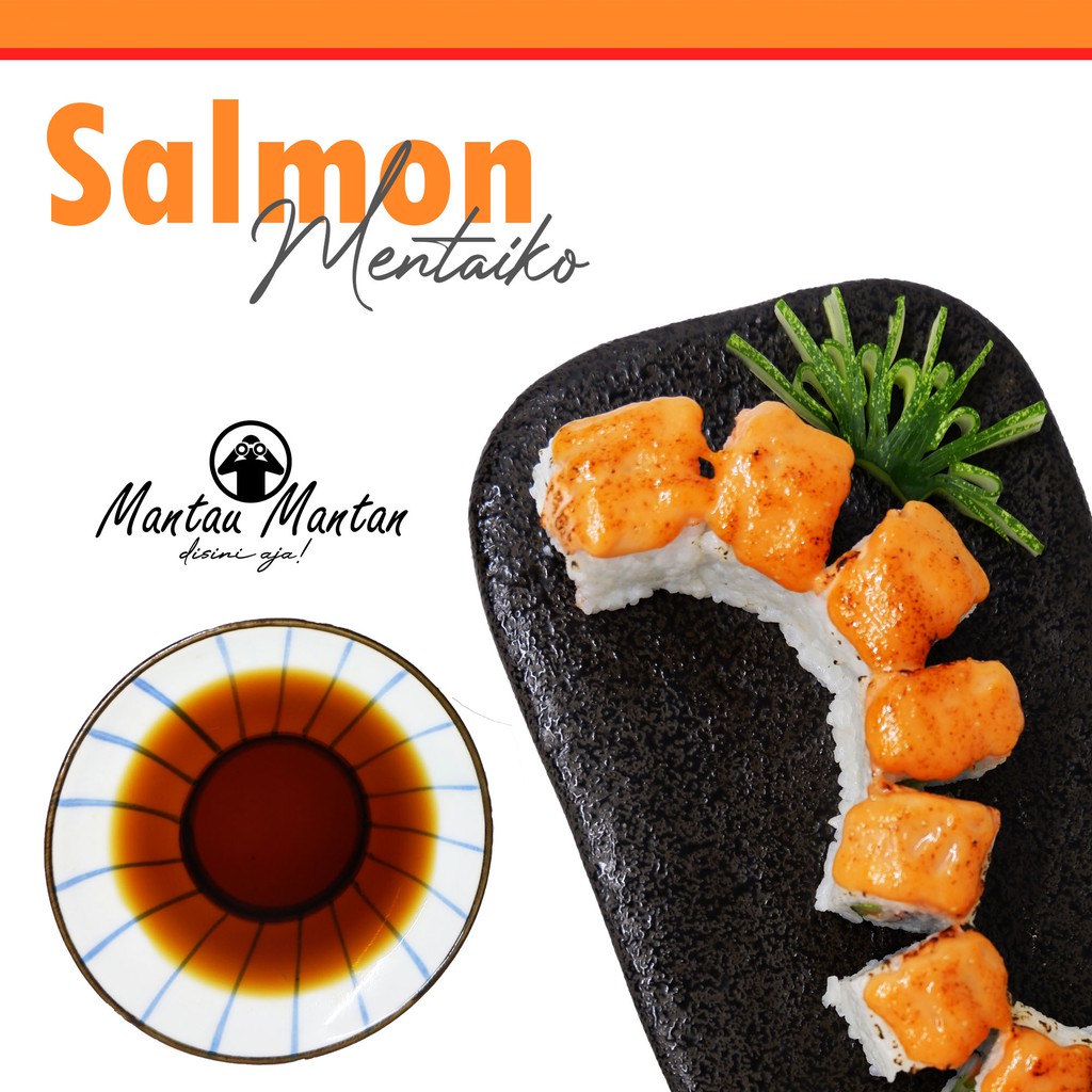 

Sushi - Salmon Mentaiko Roll