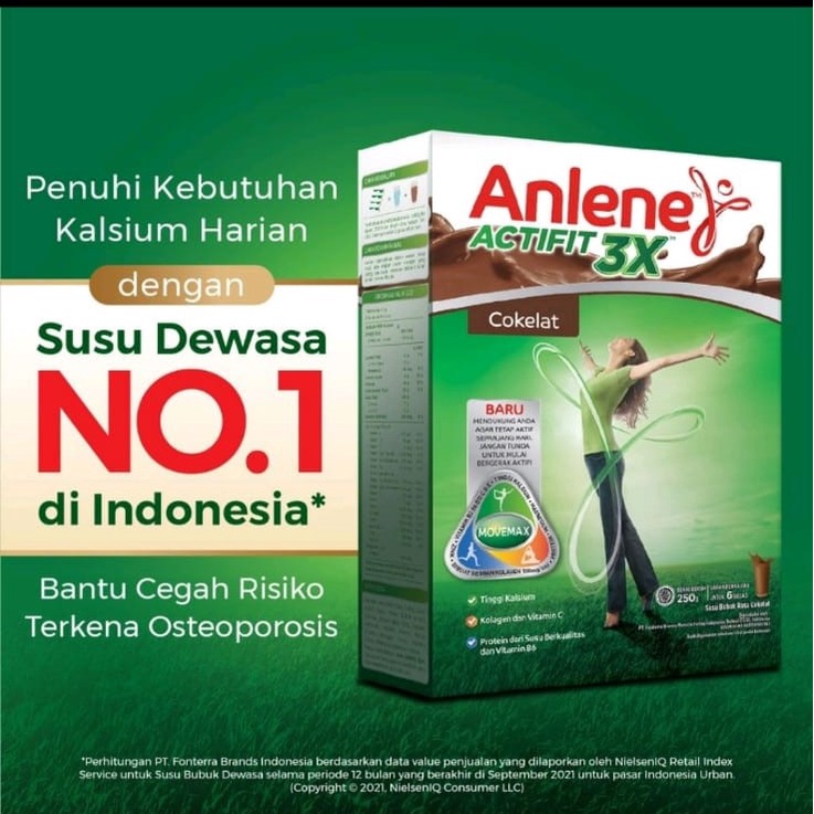

Anlene Actifit 3X 590g Susu Untuk Tulang