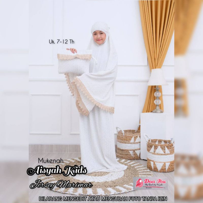MUKENA ANAK "" AISYAH KIDS"" ORI DOA IBU BY BUNYAMIN