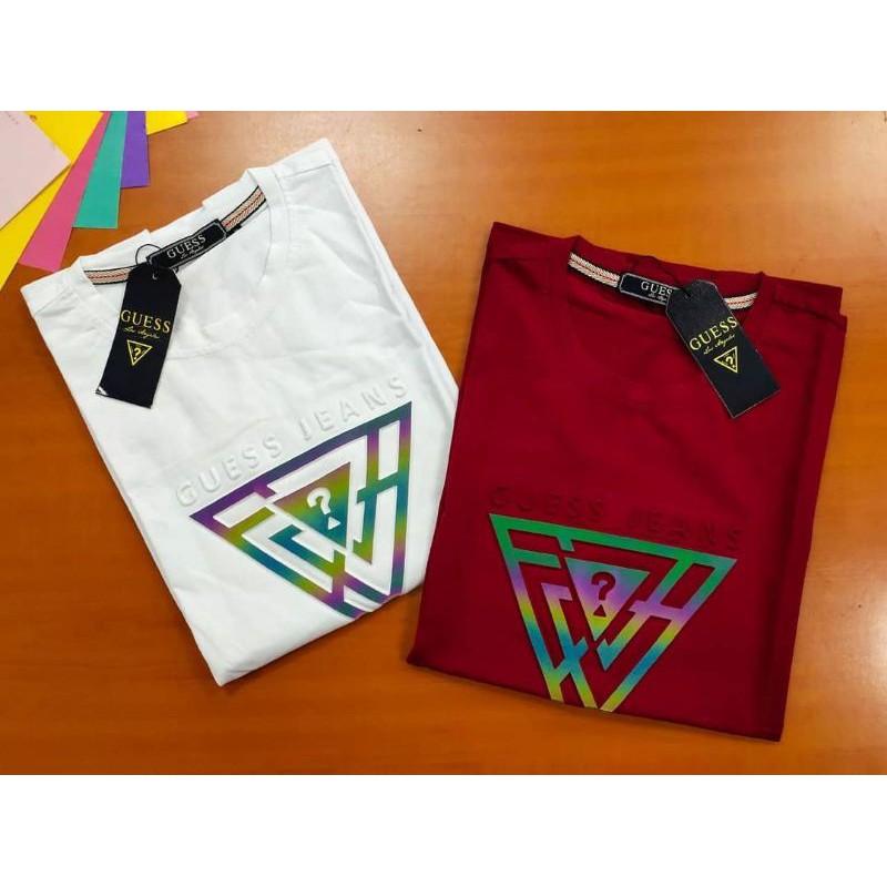 

TSHIRT GUEESS X WHITE X RED X NEW X