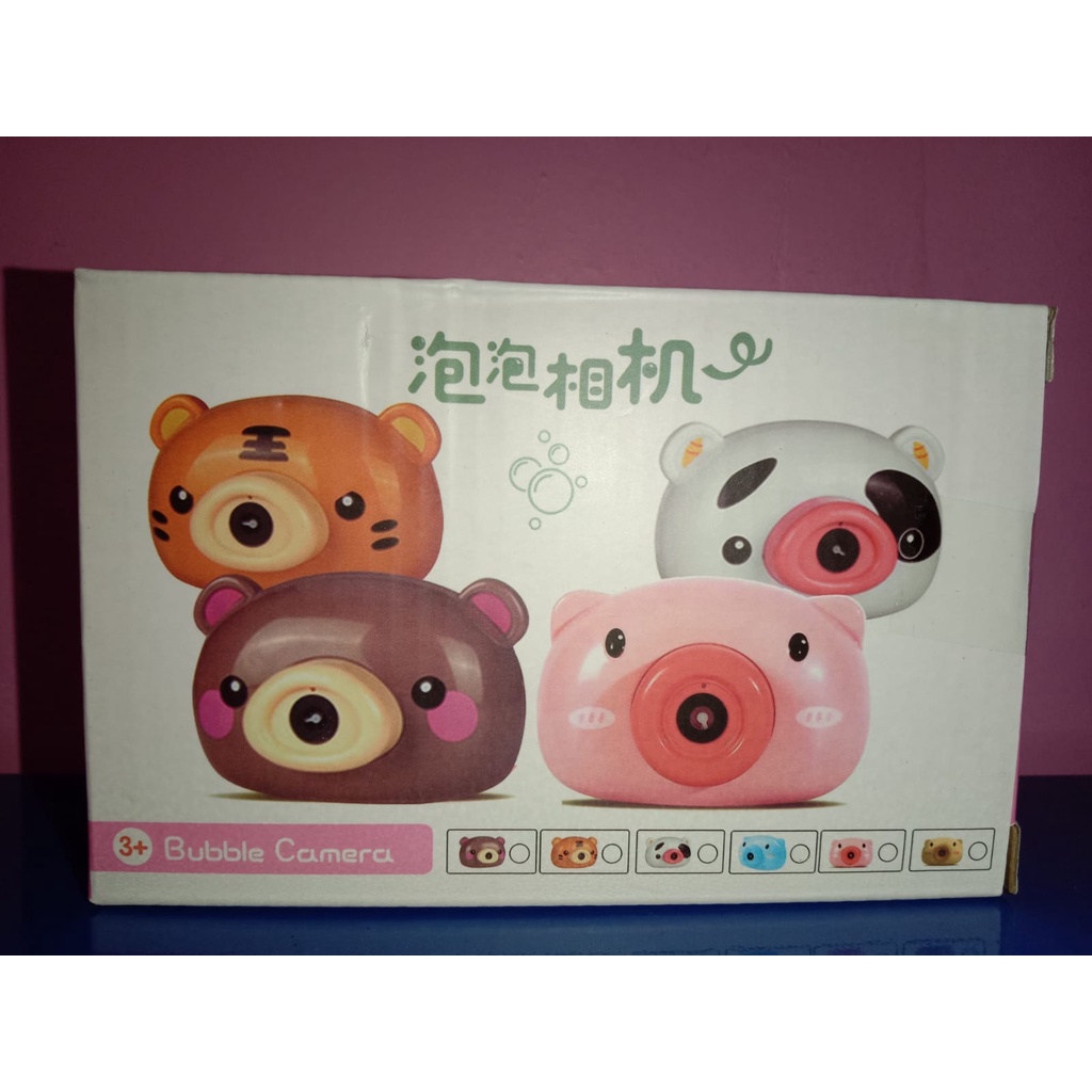 bubble camera panda / mainan anak / mainan bubble