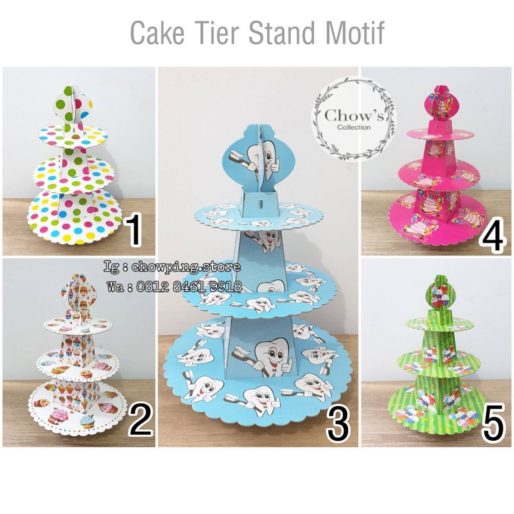 Tier Cake Stand Bentuk Basikal