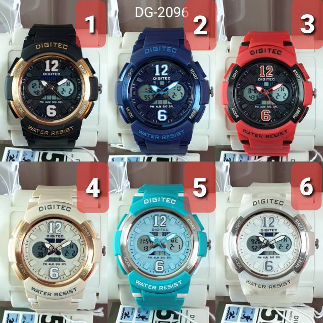 Jam Tangan Cewek Digitec DG 2096 Dg 3082 Original Water Resist