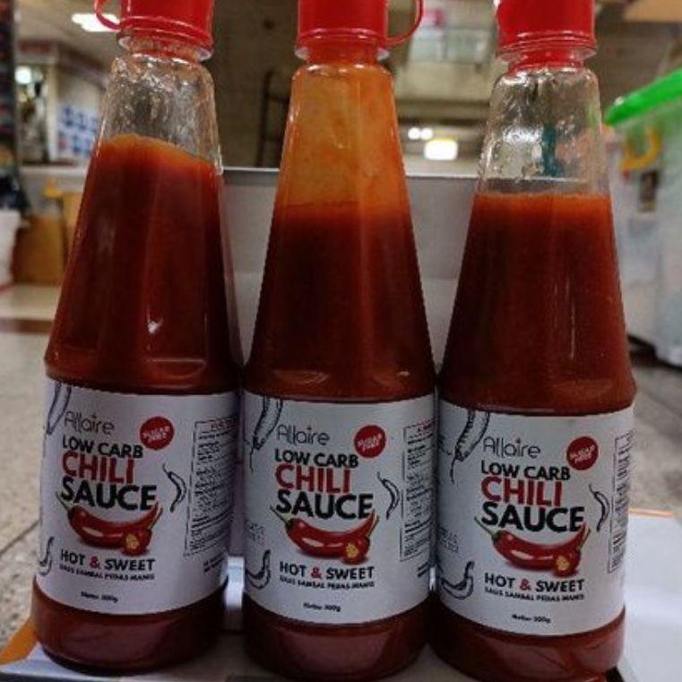 

{F-EDT {☛ Keto Chili Sauce Hot & Sweet 300gr Sugar Free |premium