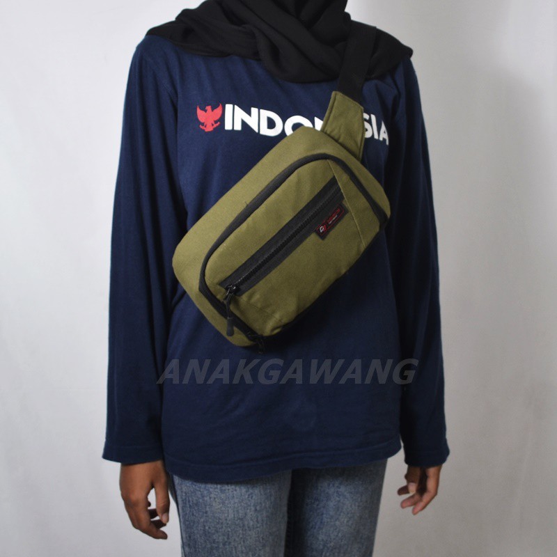 Waistbag Original Duanjon Tas Selempang Kanvas Anakgawang