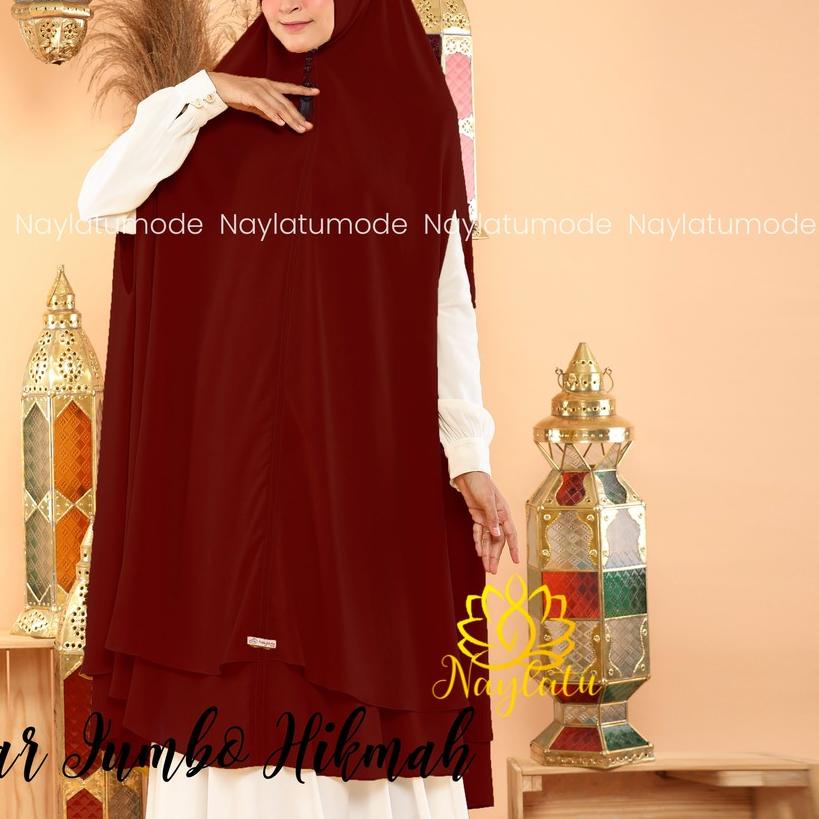 ➷ JILBAB HIJAB KHIMAR SYARI BOLONG LENGAN HIKMAH CERUTY BABYDOLL ☟