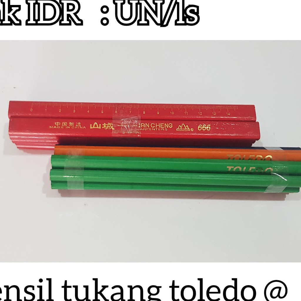 

Pensil Tukang Toledo dan Pensil Tukang 666 ( Bulat )
