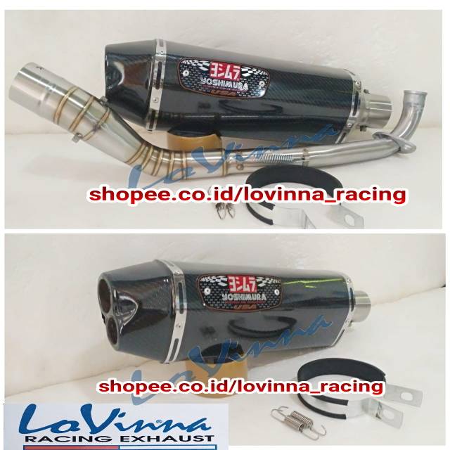 Knalpot racing Yoshimura r77 Pcx XMax Nmax Aerox