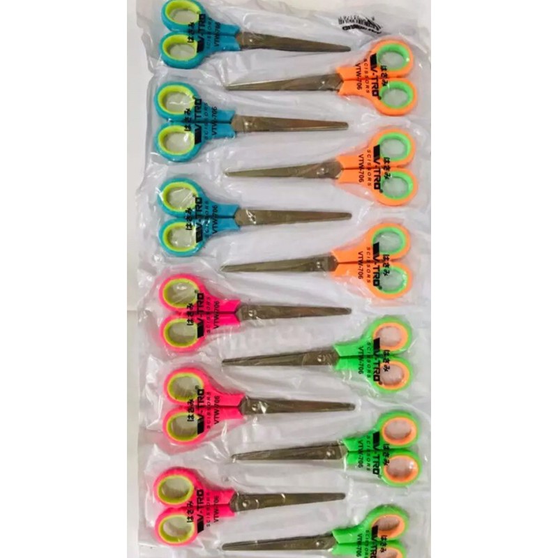 

Pus 12PCS GUNTING WARNA TANGGUNG 6 INCH-VT706