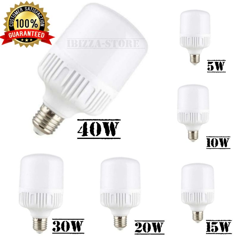 Lampu LED Bulb Jumbo Tabung 5W 10W 15W 20W 30W 40W Kapsul Super Terang Putih