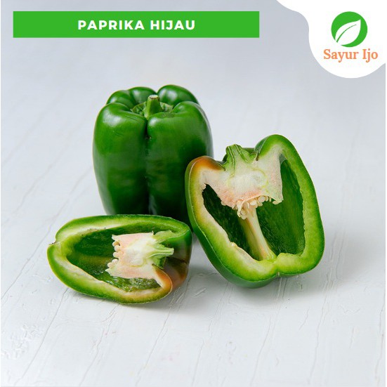 

Paprika Hijau 450 - 500 Gram Fresh Green Bell Pepper Paprika Sayur Hijau Segar