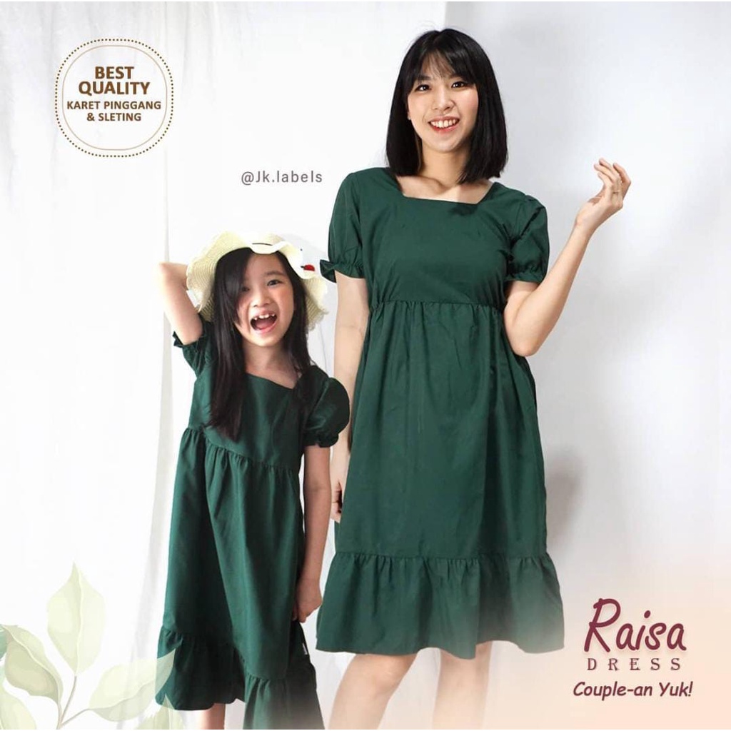 PROMO IMLEK 7.7 PREMIUM DRESS COUPLE MAMA DAN ANAK MOM AND ME DRESS NATAL