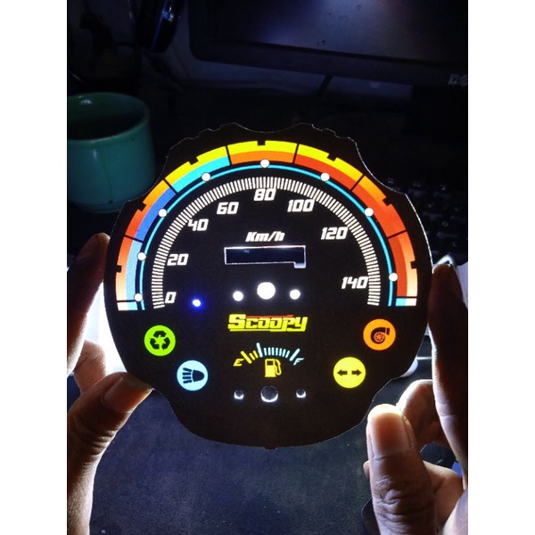 papan speedometer custom scoopy fi