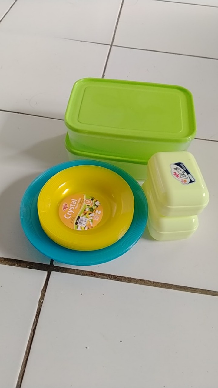 12pcs Piring Plastik 7