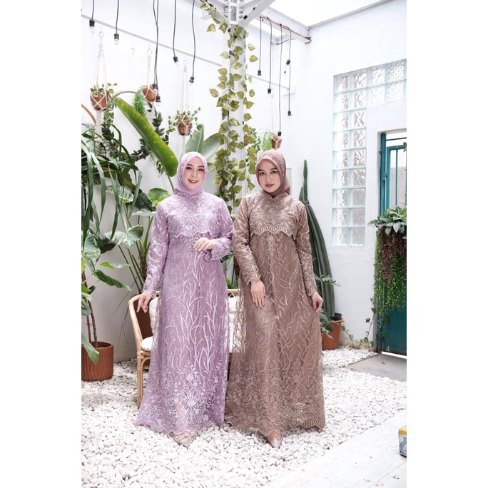 GAMIS BRUKAT RATU / BAJU GAMIS MODERN / KEBAYA MODERN / BAJU PESTA WANITA