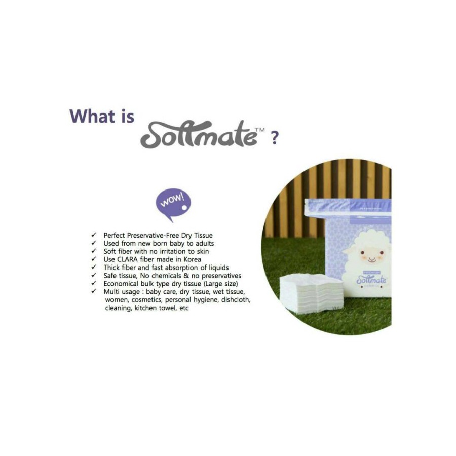 Softmate premium tissue baby wipes [160's] TISSUE BAYI PREMIUM