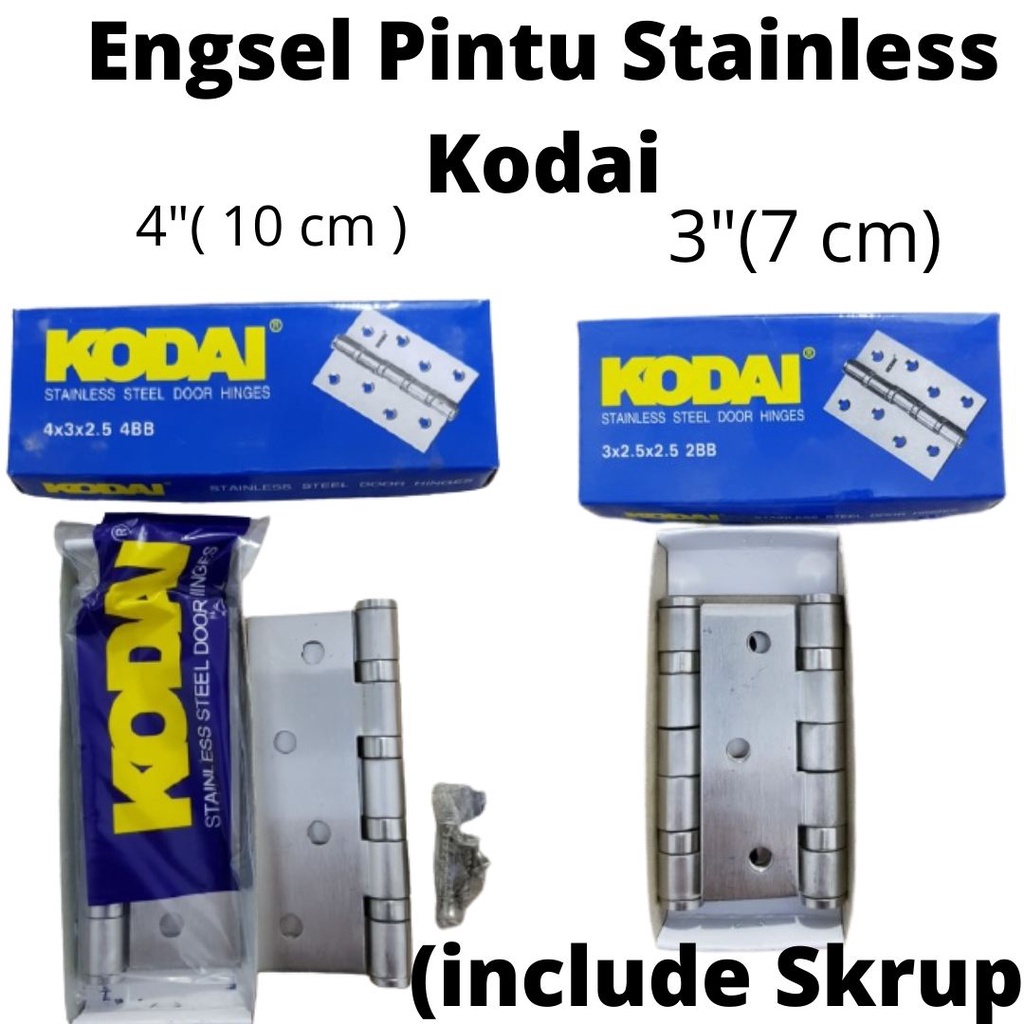 ENGSEL PINTU JENDELA STAINLESS KODAI