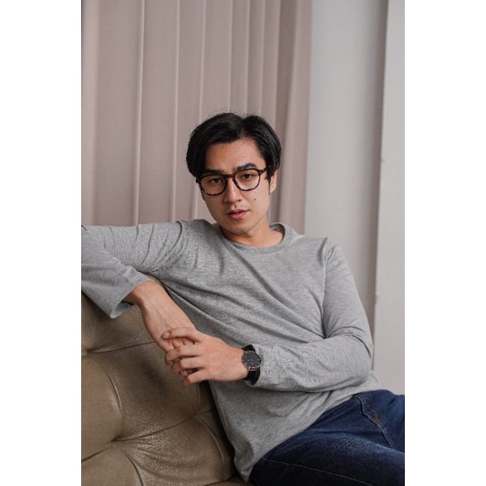 Kaos Polos Lengan Panjang 100%ASLI Cotton Combed 30S-5