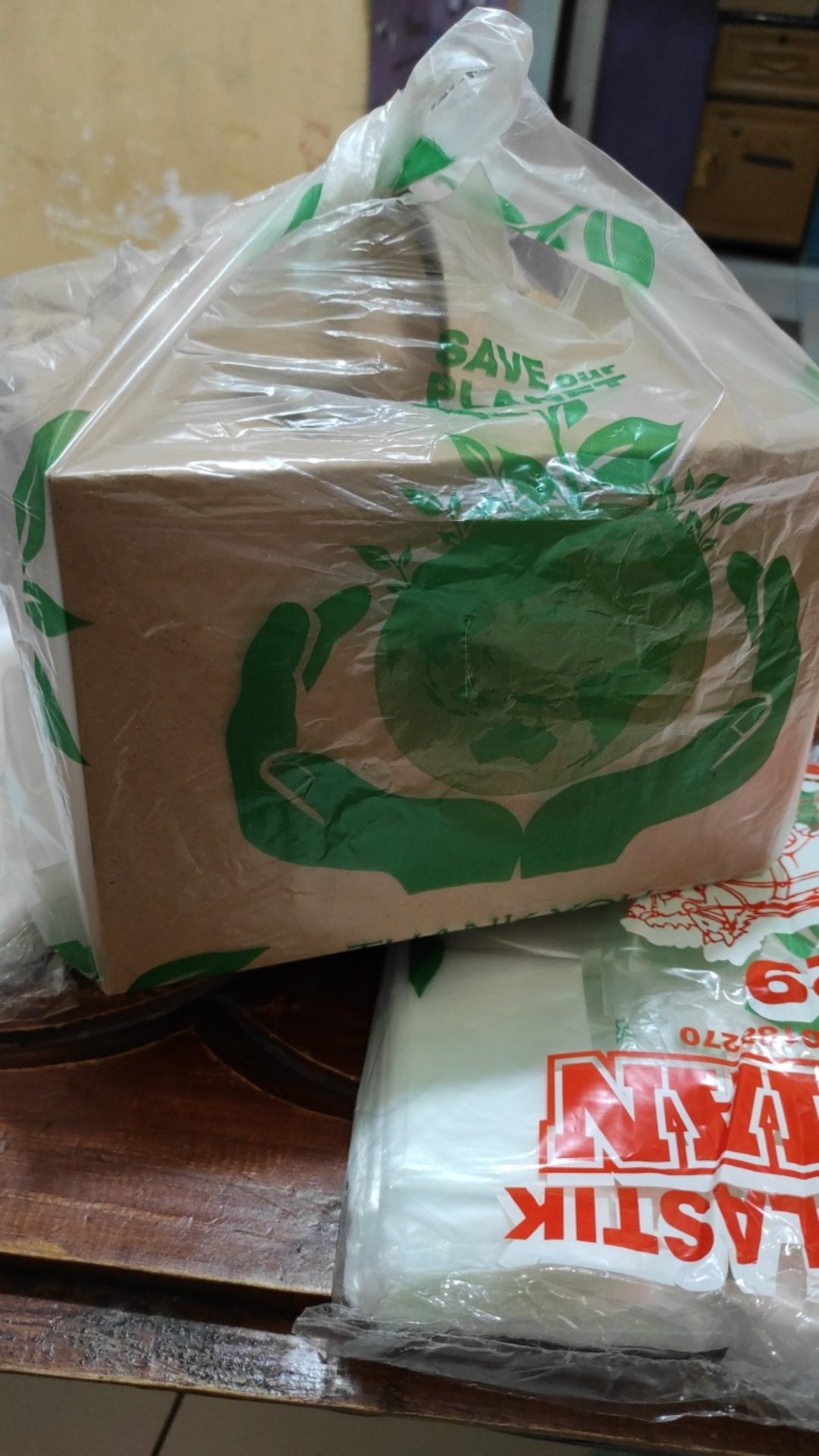 Kantong Plastik Transparan Belanja Ramah Lingkungan Delman 500gr