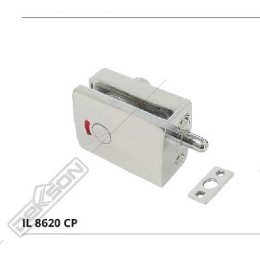 GLASS DOOR LOCK DEKKSON INDICATOR IL 8620 CP Slot Kunci Pintu Kaca