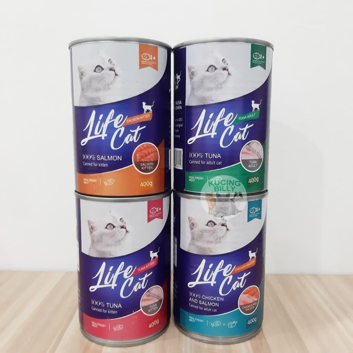 Life Cat kaleng 400GR Makanan kucing life cat 400 gr