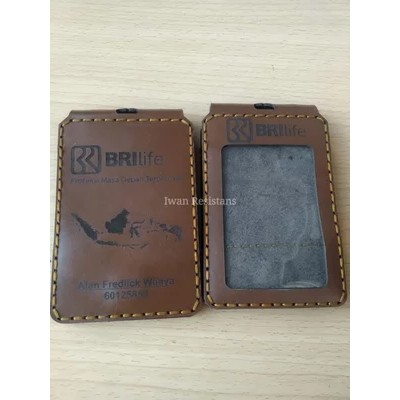 

iD card holder kulit asli,name tag kulit asli costum intansi prusahaan