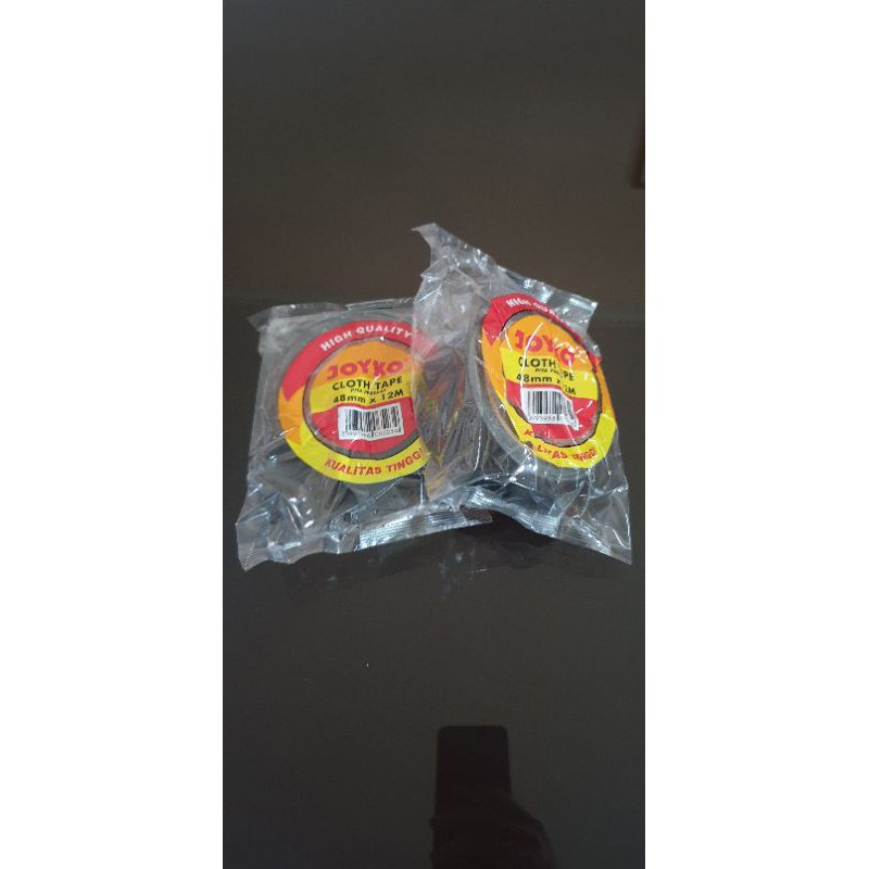 

Cloth Tape Lakban Kain Warna Hitam Joyko 48 mm x 12