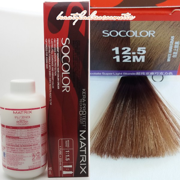 MATRIX SOCOLOR 12.5 CHOCOLATE SUPER LIGHT BLONDE 90ML LEVEL-12