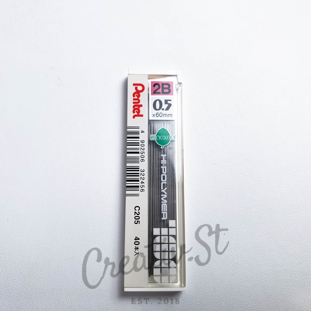 

PENTEL Hi-Polymer Isi Pensil Mekanik 2B 0.5 Mm C205