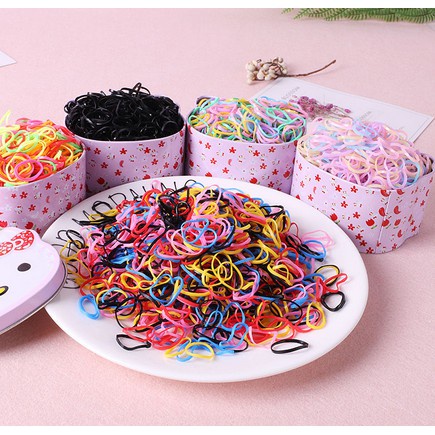 T&amp;Y  Karet Ikat Rambut Anak kemasan toples isi 1000 pcs Import #Bisa COD