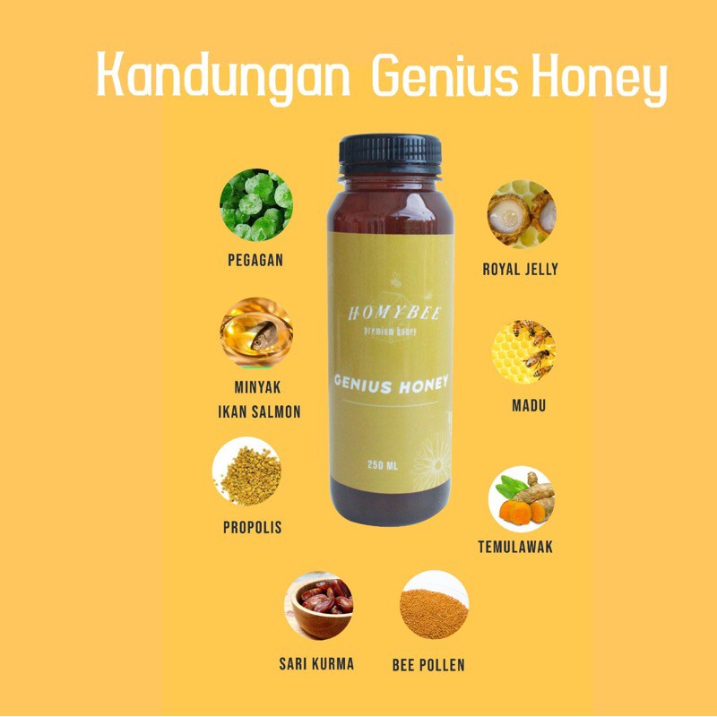 

HomyBee Premium honey Genius Honye 250ml