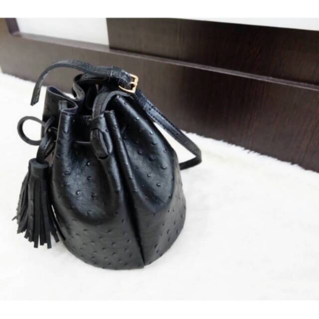 SERAFINO VERENNA IN FASHION BAG 
BUCKET MINI OSTRICH