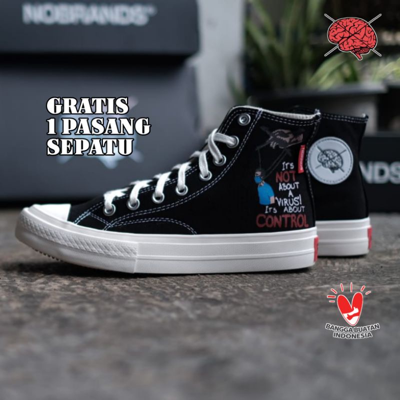sepatu sneakers NOBRAND TPS CORONA JANCOK HIGH