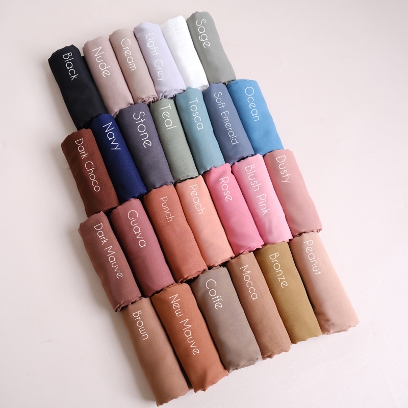 Bella Square / Plain Hijab / Poton Segiempat / Daily Hijab / Polycotton